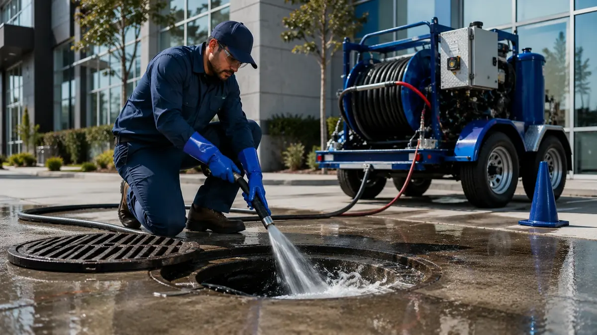 Commercial Hydro Jet Drain Cleaning in Santa Fe Springs